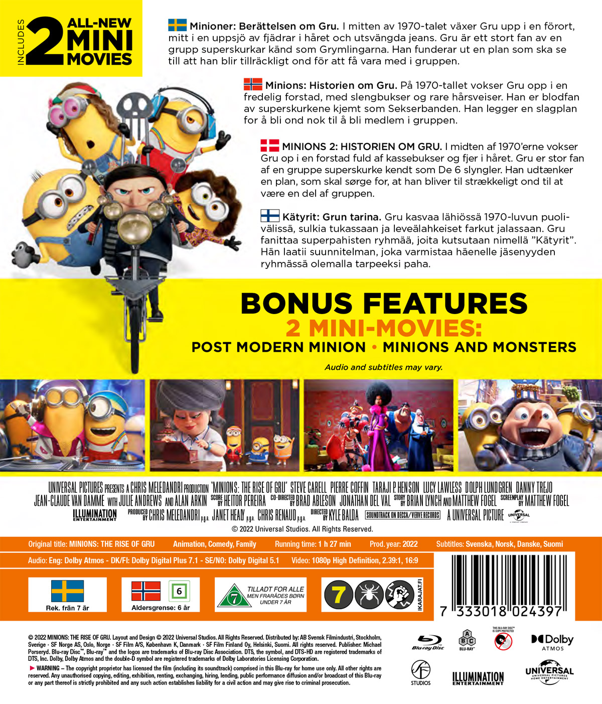 Minioner: Berättelsen Om Gru  (Blu-ray) - 2