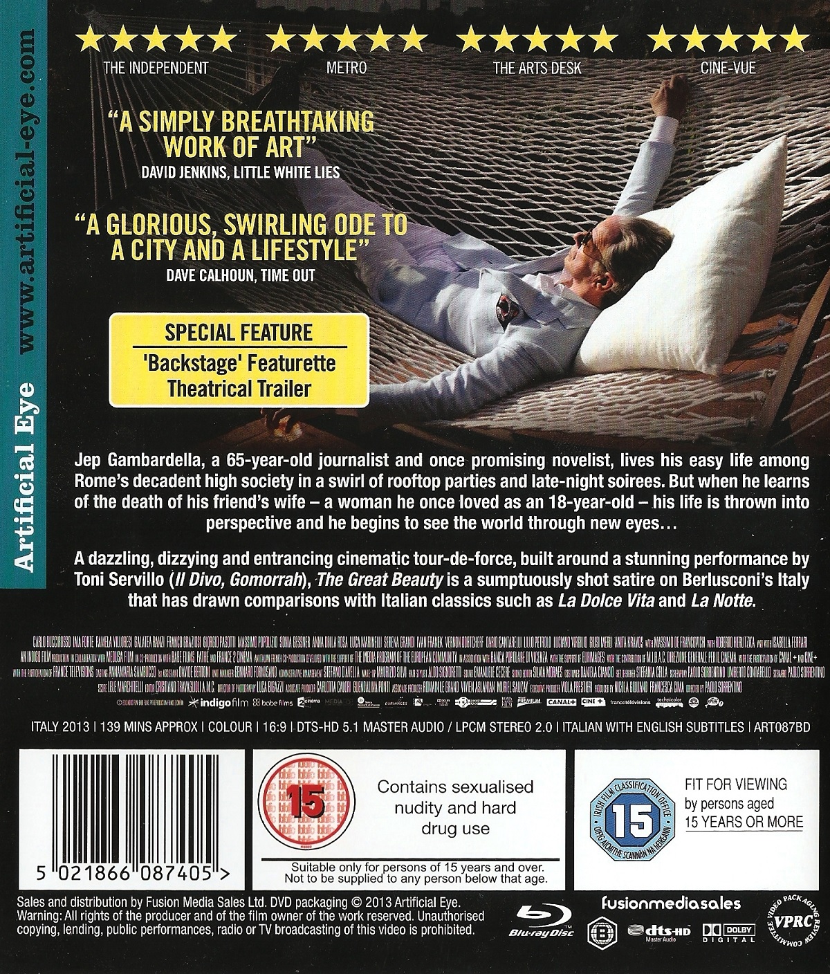 Great Beauty (ej svensk text) (Blu-ray) - 2
