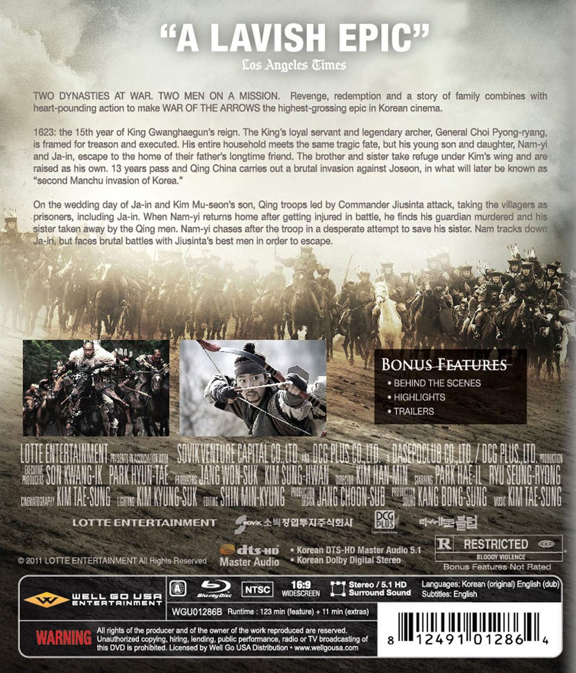 War of the Arrows (ej svensk text) (Blu-ray + DVD) - 2