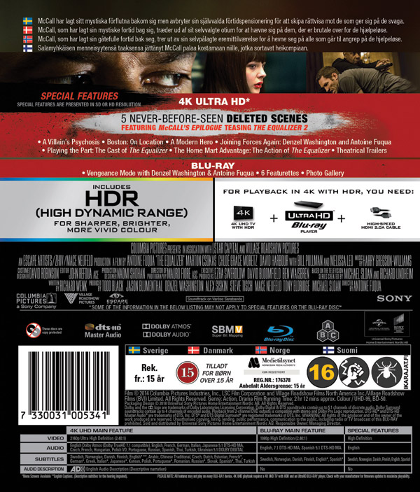 Equalizer (4K Ultra HD + Bluray) Kvarnvideo.se