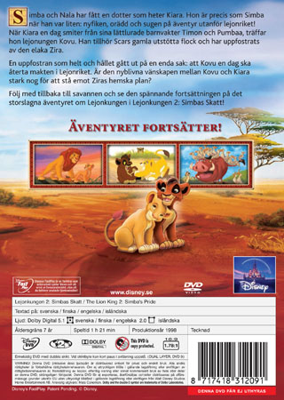 Lejonkungen 2 - Simbas Skatt (Disney) - 2