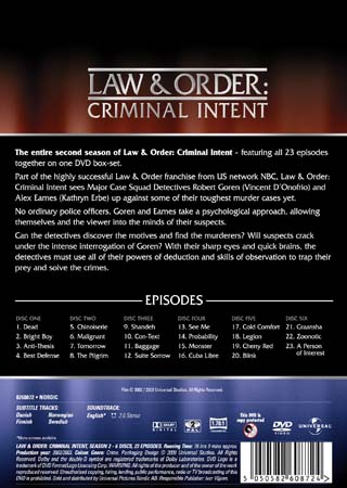 Law & Order: Criminal Intent - Säsong 2 - 2