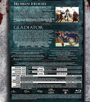 Robin Hood (2010) / Gladiator (2-disc) (Blu-ray) - 2