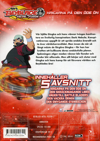 Beyblade Metal Fusion - Volym 5 - Krigarna På Den Öde Ön - 2