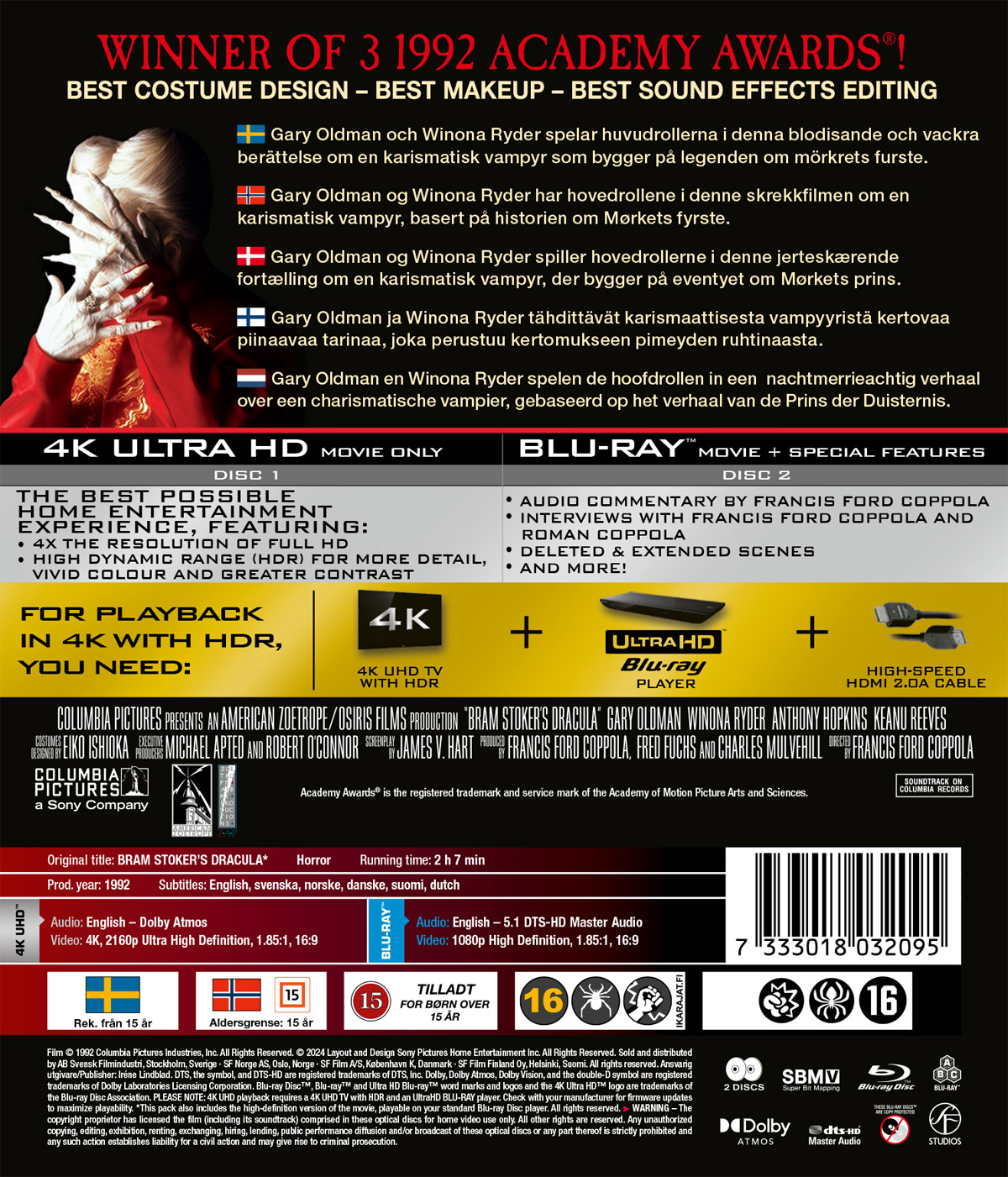 Bram Stoker's Dracula (4K Ultra HD + Blu-ray) - 2