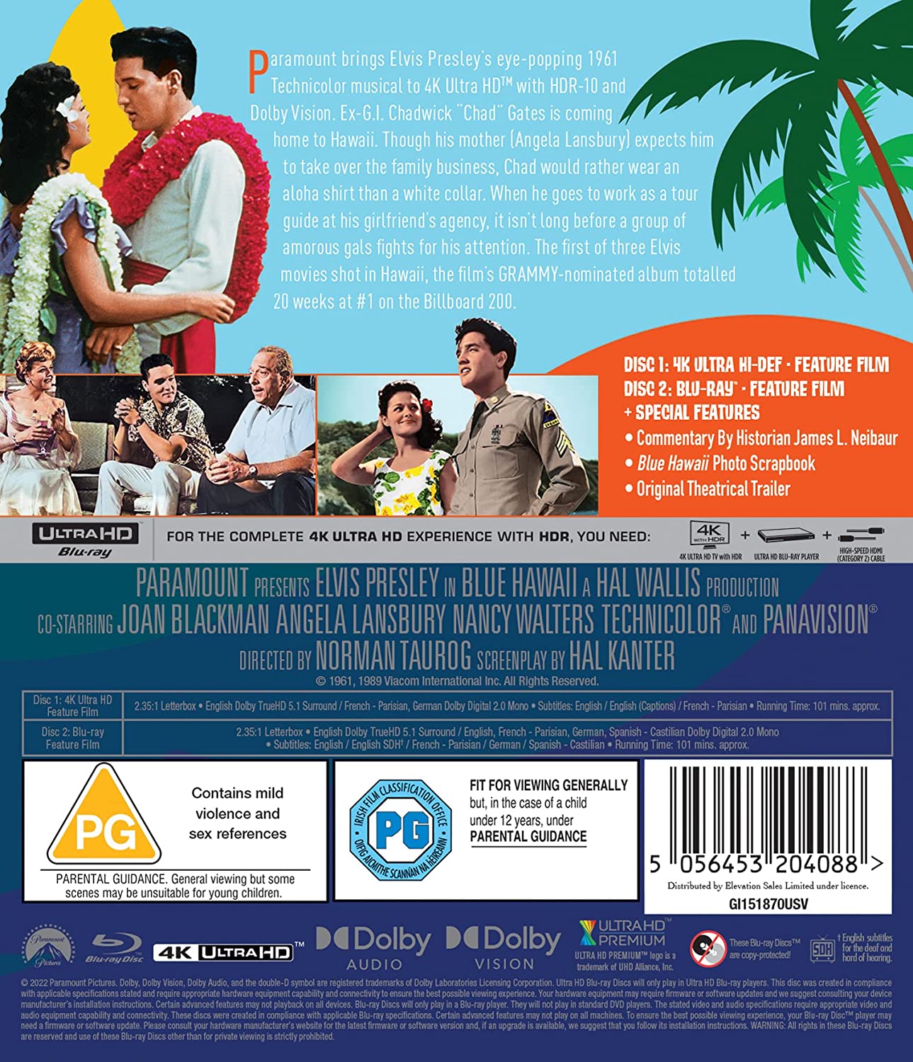Blue Hawaii (ej svensk text) (4K Ultra HD + Blu-ray) - 2