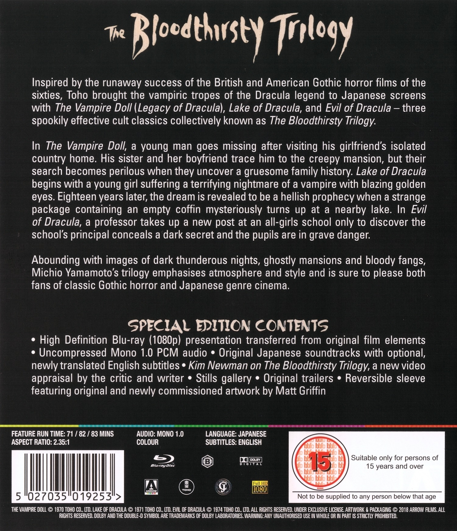 The Bloodthirsty Trilogy (ej svensk text) (Blu-ray) - 2