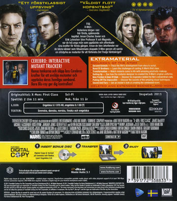 X-Men: First Class (Blu-ray) (Begagnad) - 2