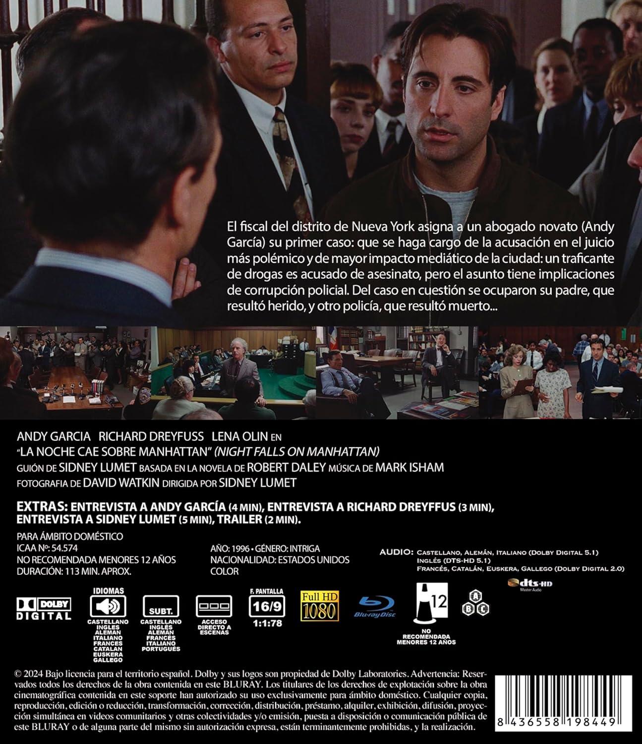 Night Falls On Manhattan (ej svensk text) (Blu-ray) - 2