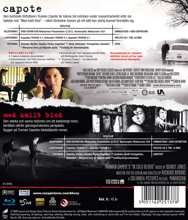 Capote / In Cold Blood (2-disc) - 2