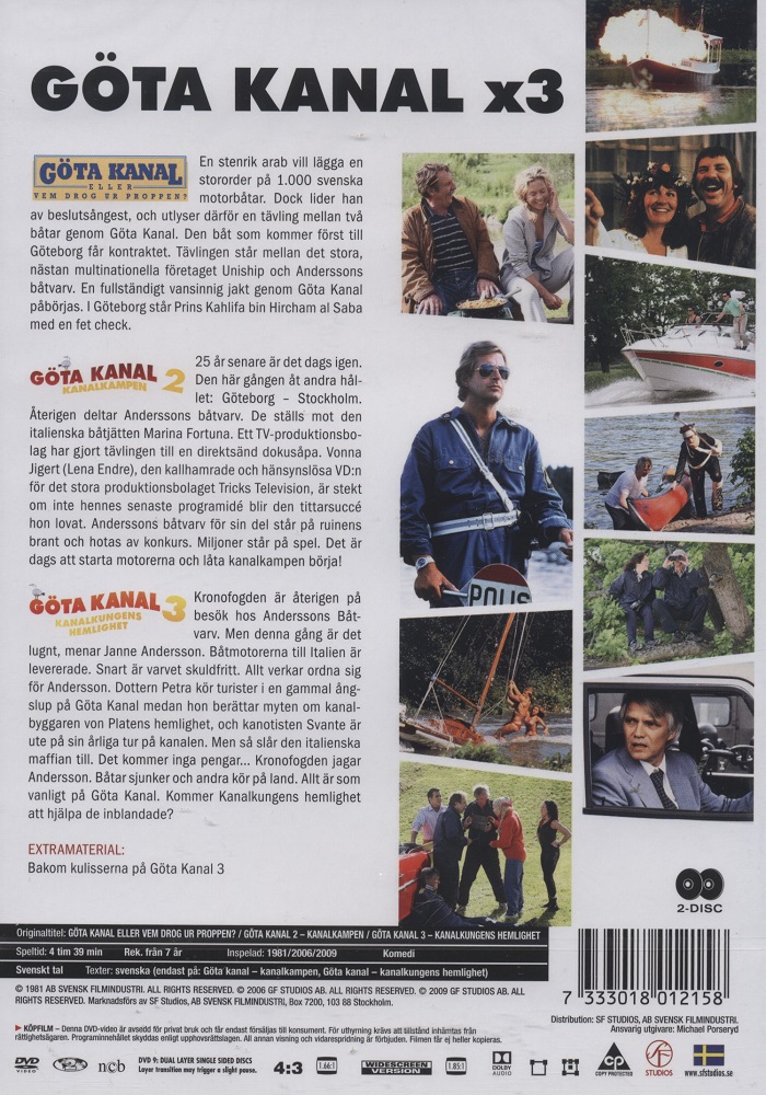 Göta Kanal 1-3 Box (2-disc) - 2