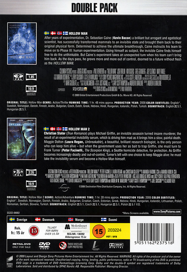 Hollow Man / Hollow Man 2 - 2