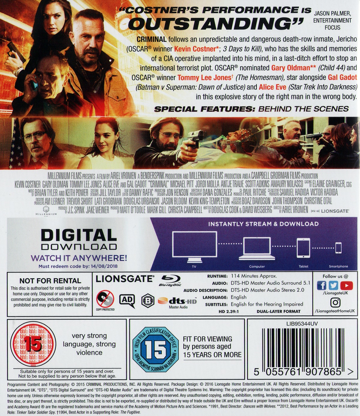 Criminal (ej svensk text) (Blu-ray) - 2