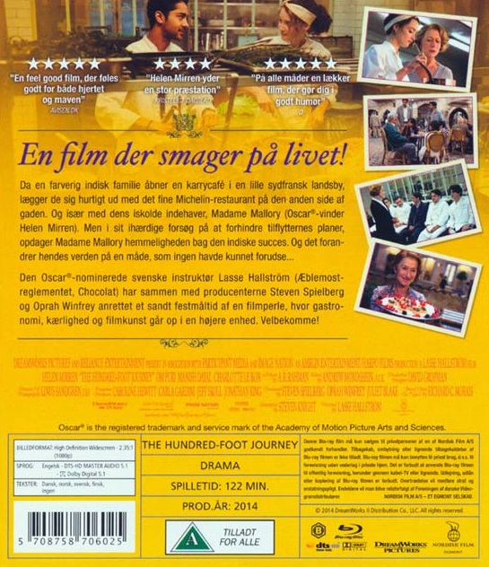 100 Steg Från Bombay Till Paris (Blu-ray) - 2