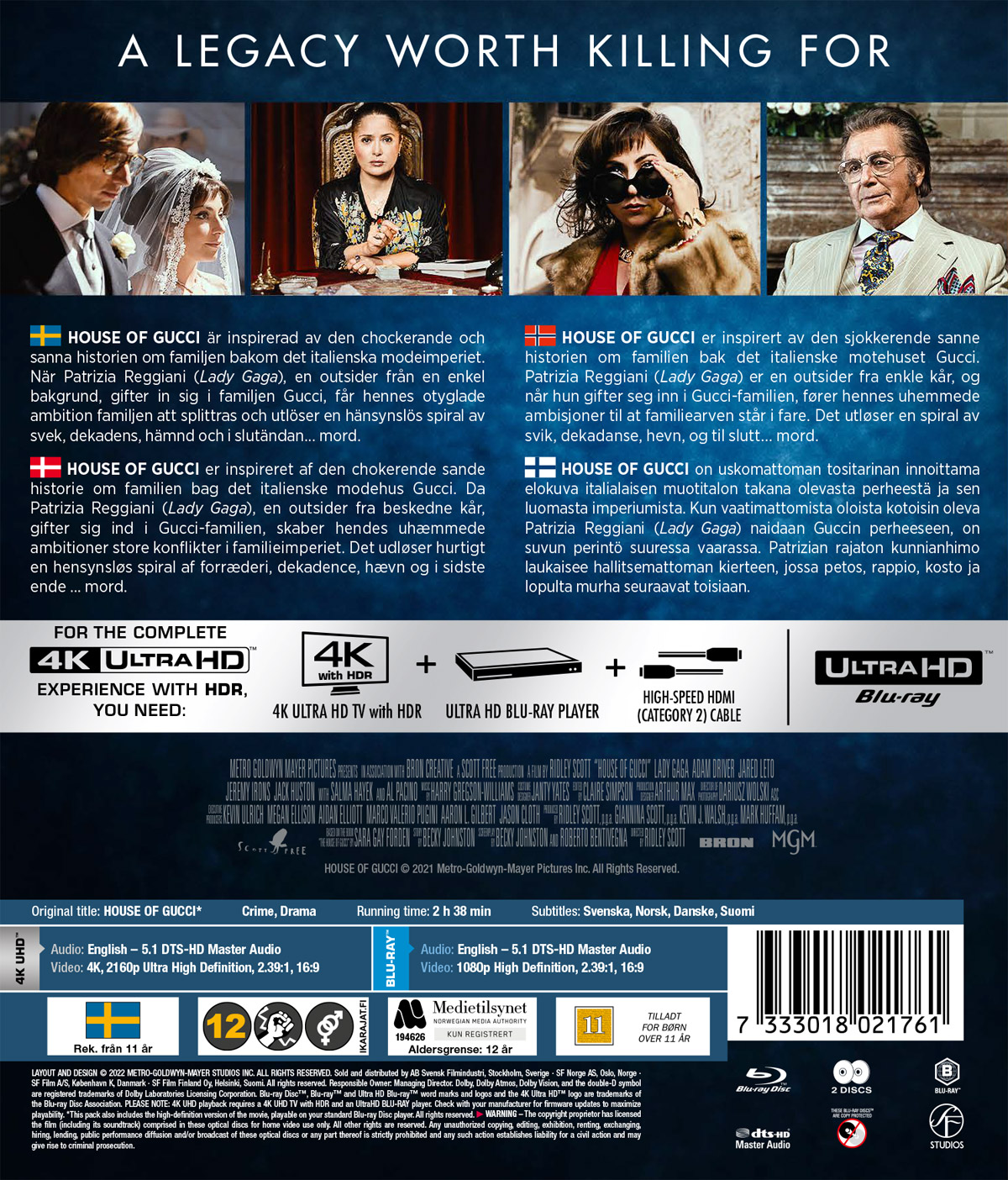 House of Gucci (4K Ultra HD + Blu-ray) - 2