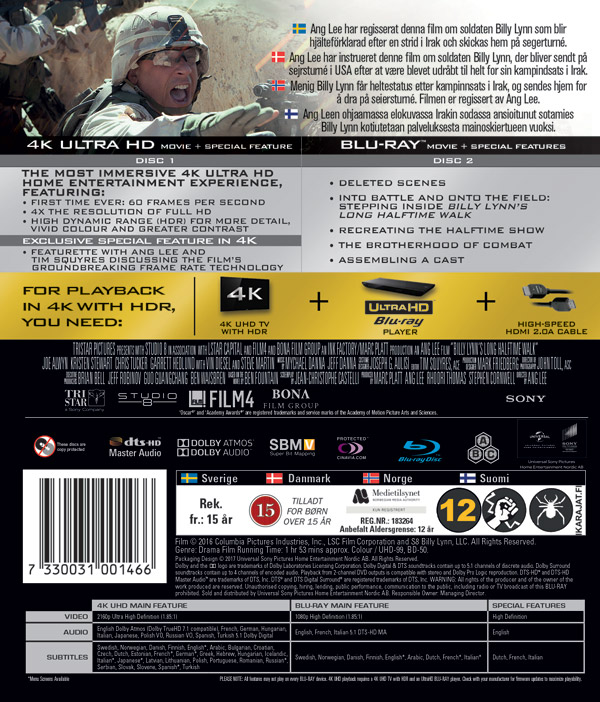 Billy Lynn's Long Halftime Walk (4K Ultra HD + Blu-ray) - 2