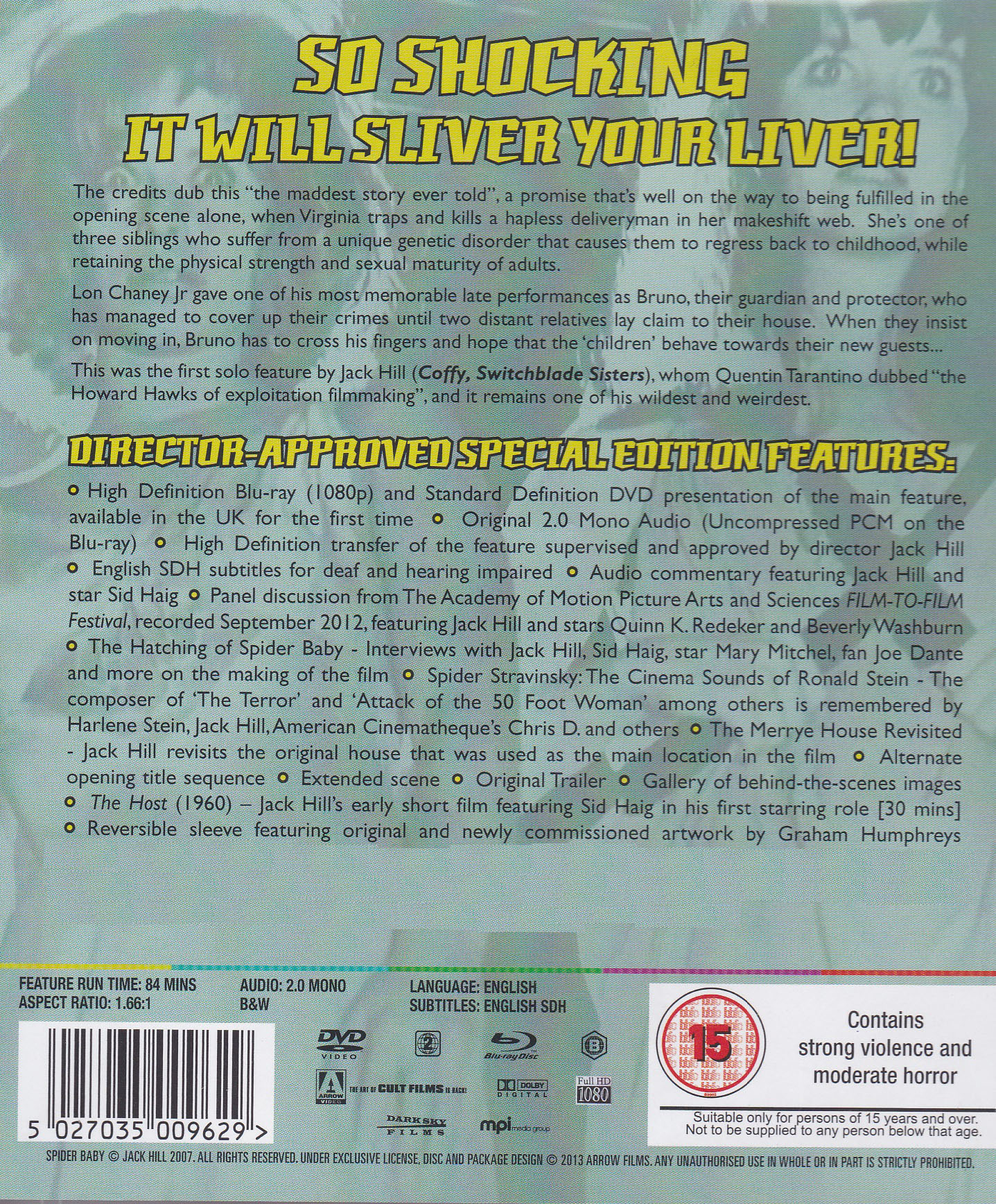 Spider Baby (ej svensk text) (Blu-ray + DVD) - 2