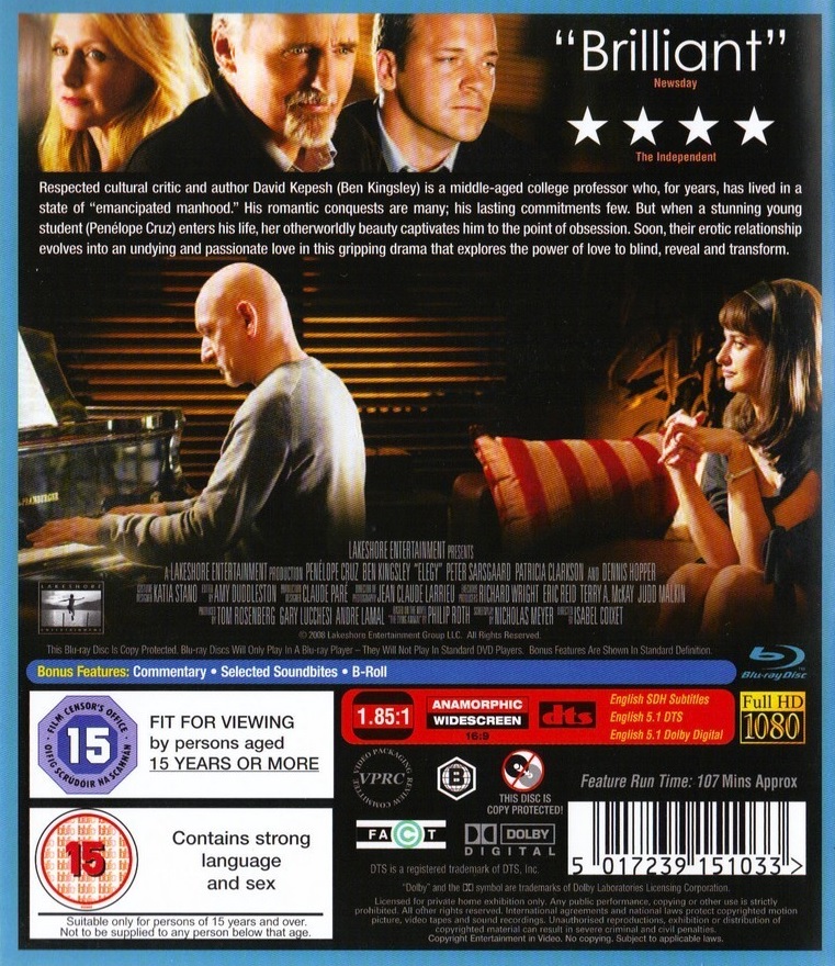 Elegy (ej svensk text) (Blu-ray) - 2