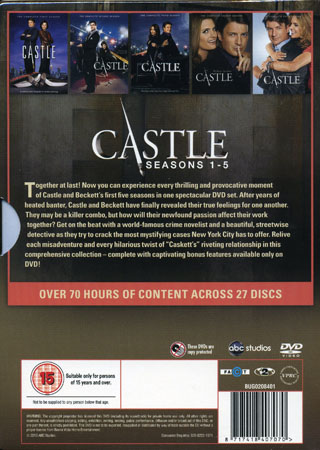 Castle - Säsong 1-5 (27-disc) - 2