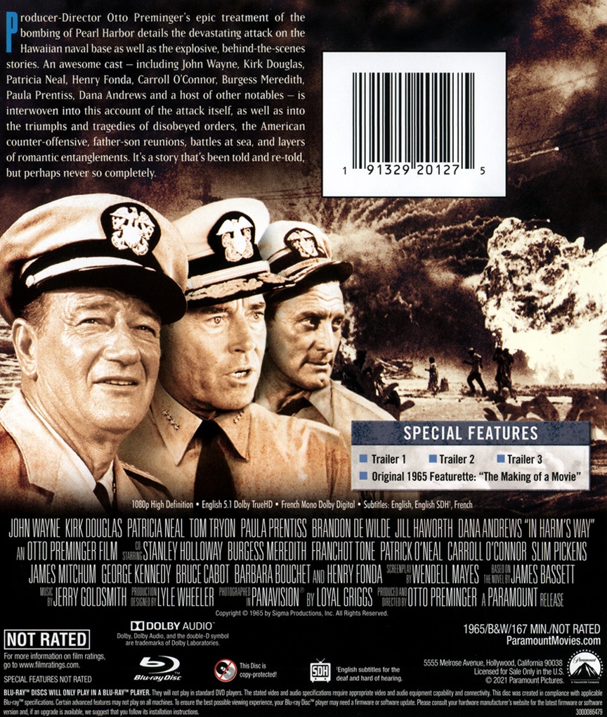 In Harm's Way (ej svensk text) (Blu-ray) - 2