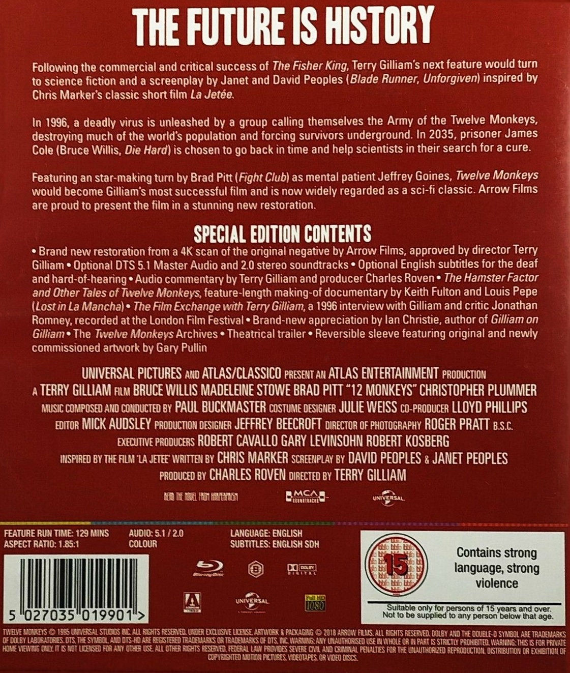 Twelve Monkeys (ej svensk text) (Blu-ray) - 2