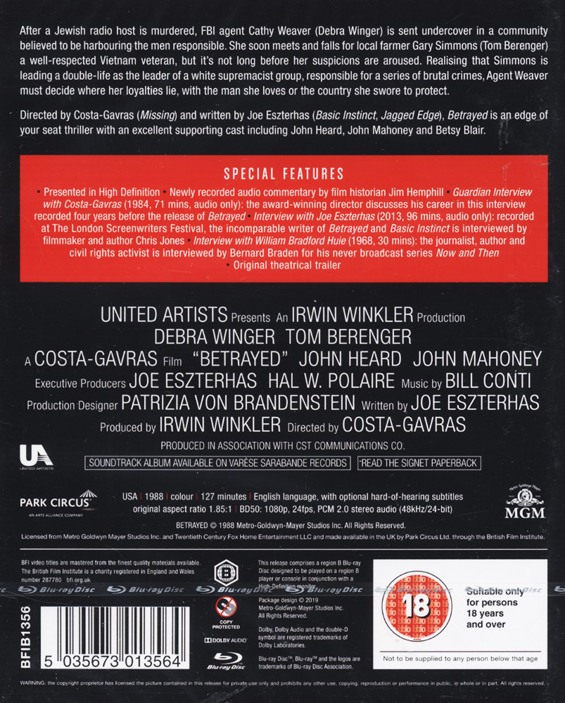 Betrayed (ej svensk text) (Blu-ray) - 2