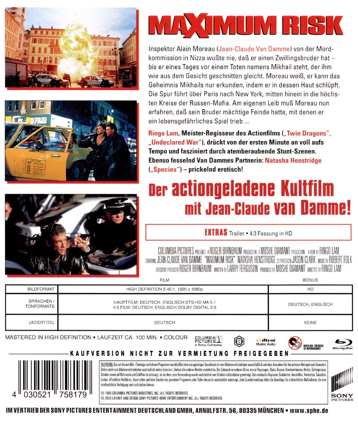 Maximum Risk (ej svensk text) (Blu-ray) - 2