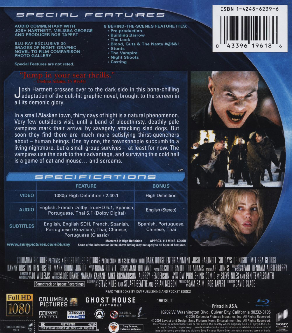 30 Days of Night (ej svensk text) (Blu-ray) - 2