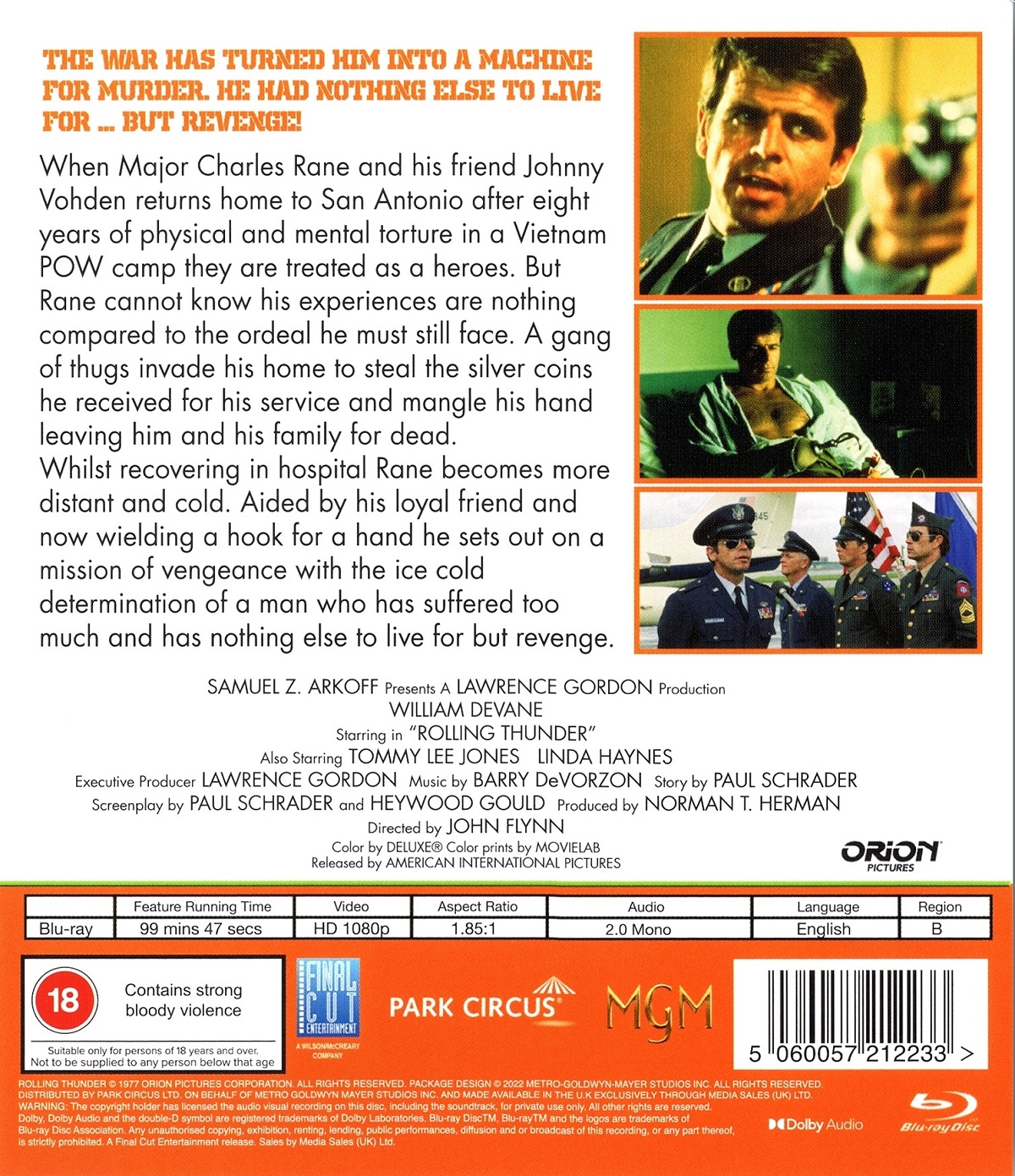 Rolling Thunder (ej svensk text) (Blu-ray) - 2