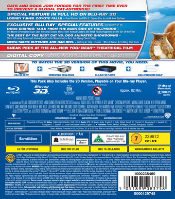 Cats And Dogs 2 -  The Revenge of Kitty Galore (Real 3D + Blu-ray) - 2