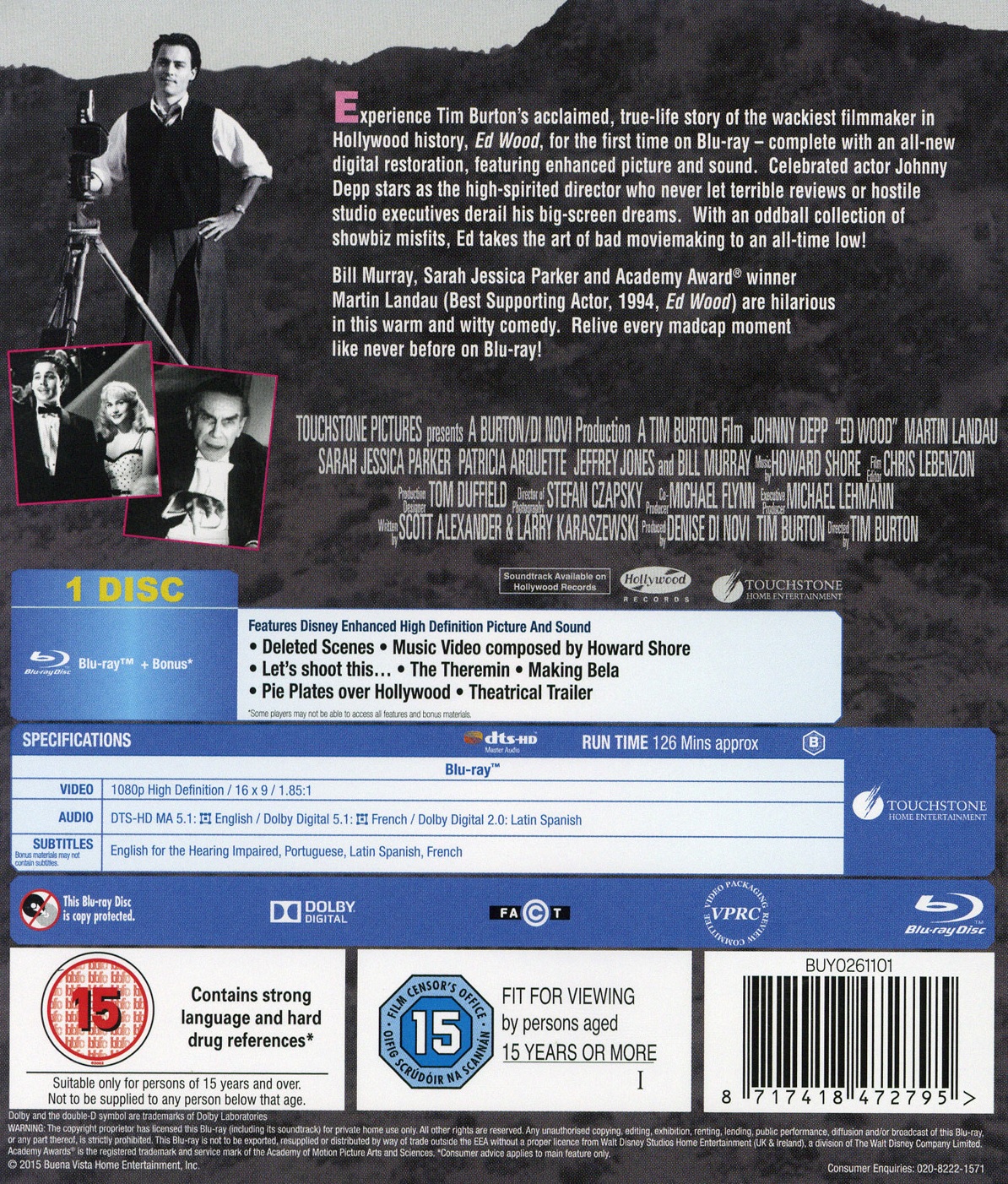 Ed Wood (ej svensk text) (Blu-ray) - 2