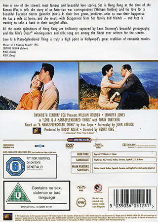 Love Is A Many-Splendored Thing (ej svensk text) - 2