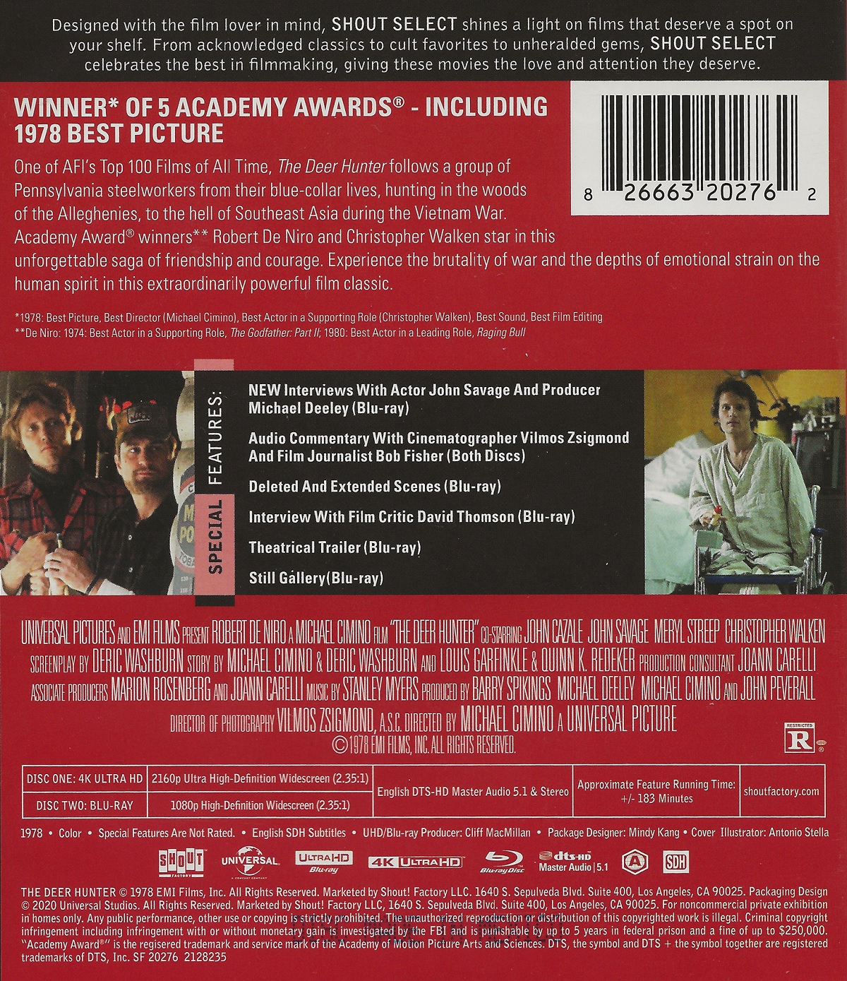 Deer Hunter (ej svensk text) (4K Ultra HD + Blu-ray) - 2