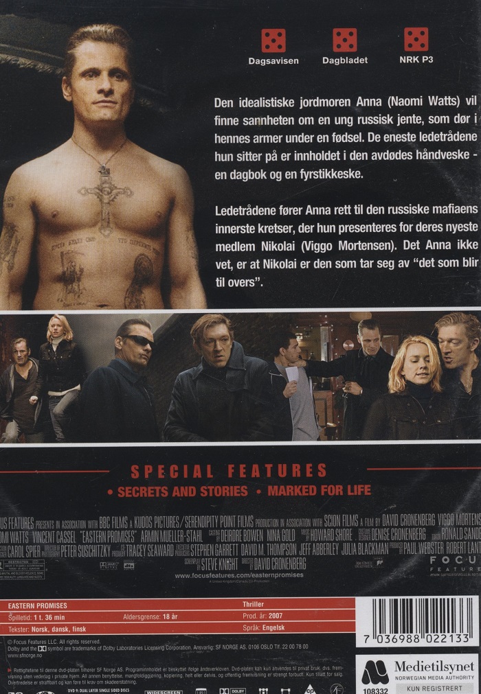 Eastern Promises (ej svensk text) - 2