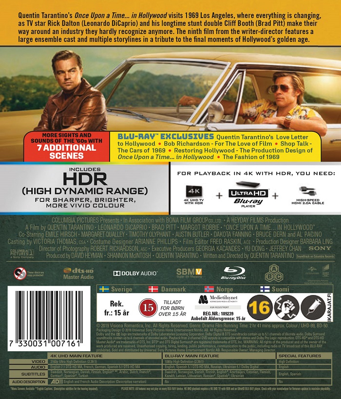 Once Upon A Time In Hollywood (4K Ultra HD + Blu-ray) - 2