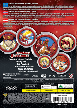 Bakugan: New Vestroia - Säsong 1 Volym 1 - 2