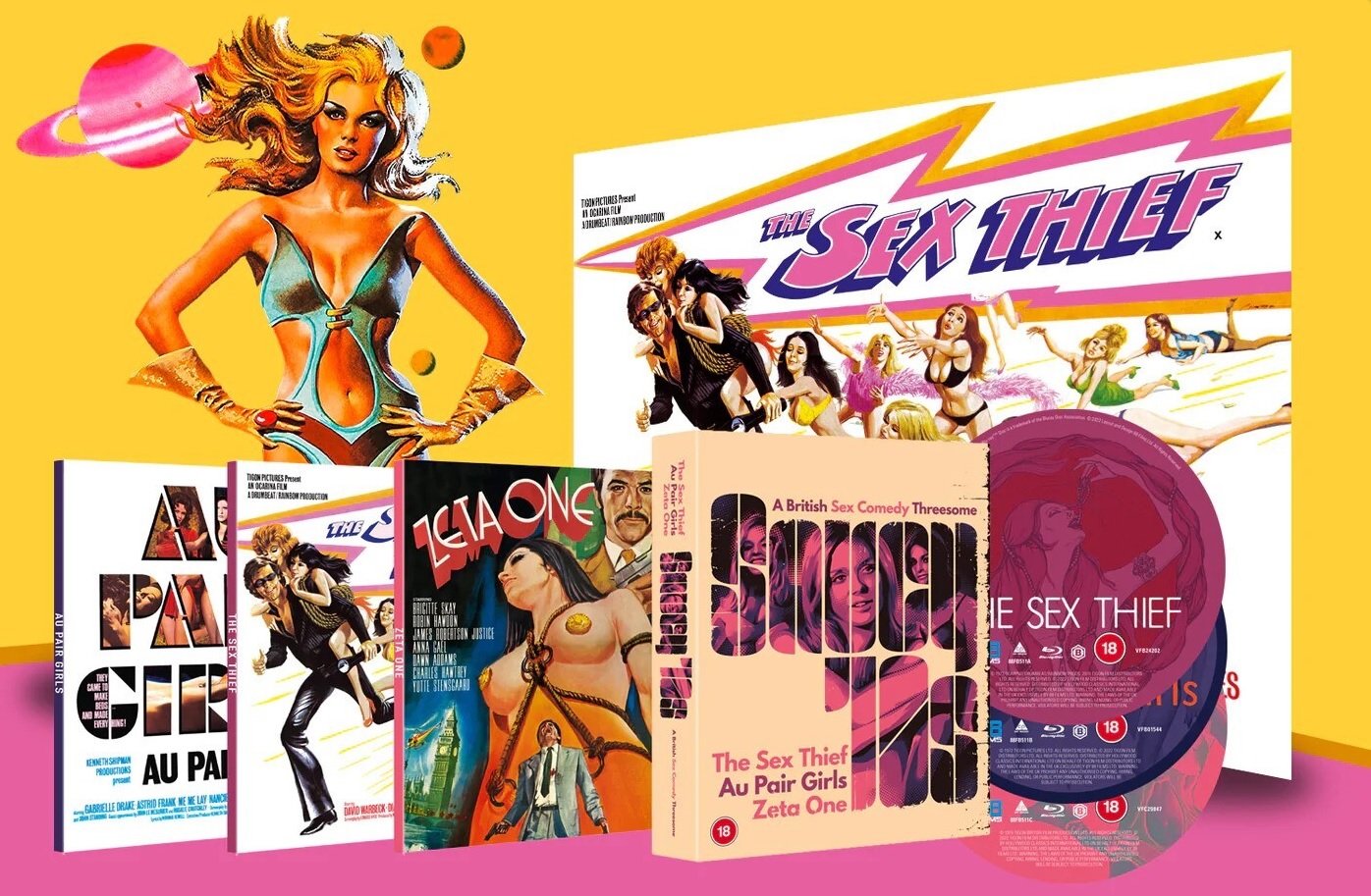 Saucy 70s - A British Sex Comedy Threesome (ej svensk text) (Blu-ray) - 2