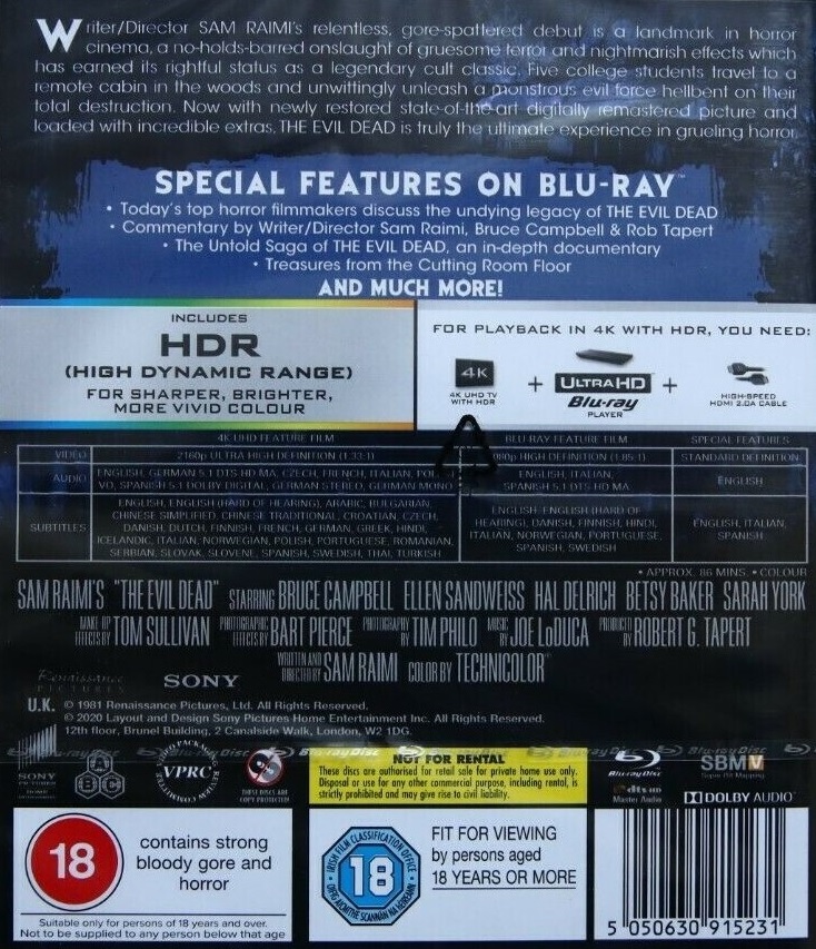 Evil Dead (4K Ultra HD + Blu-ray) - 2