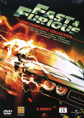 Fast & Furious 1-5 - Complete Collection (5-disc)