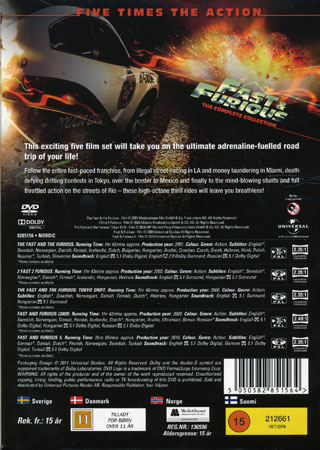 Fast & Furious 1-5 - Complete Collection (5-disc) - 2