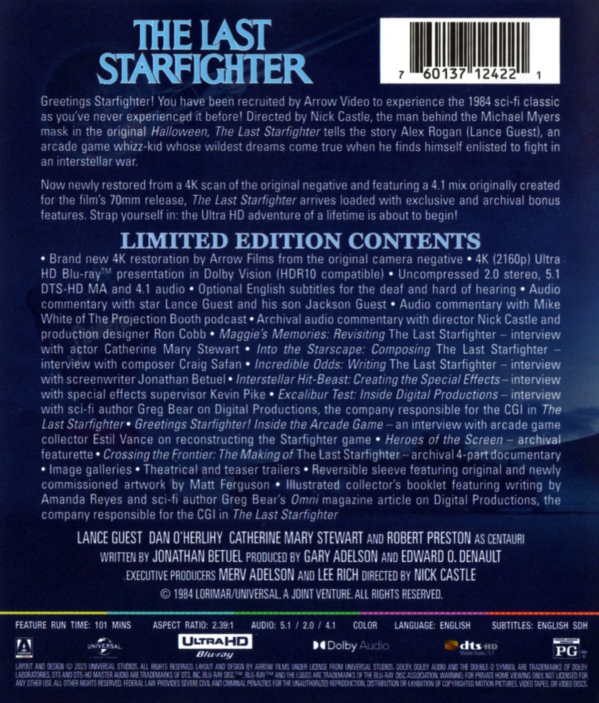 Last Starfighter (Limited Edition) (ej svensk text) (4K Ultra HD) - 2
