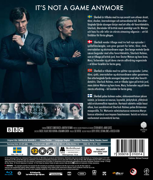 Sherlock - Säsong 4 (Blu-ray) - 2