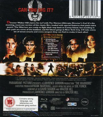 Warriors (Blu-ray) (ej svensk text) - 2