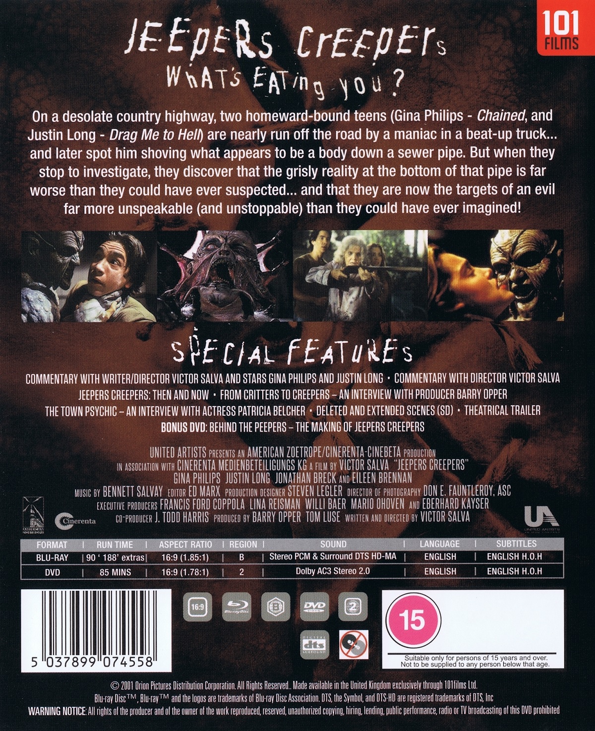 Jeepers Creepers (ej svensk text) (Blu-ray + DVD) - 2