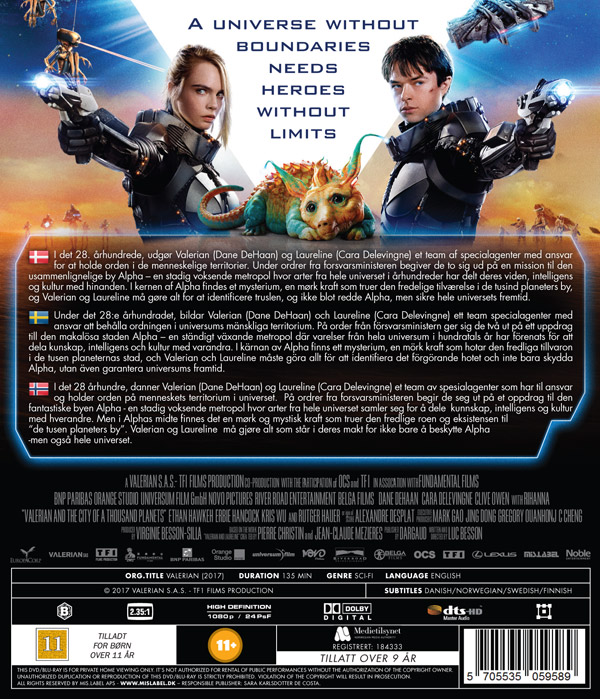 Valerian and the city of a thousand planets (Real 3D + Blu-ray) - 2