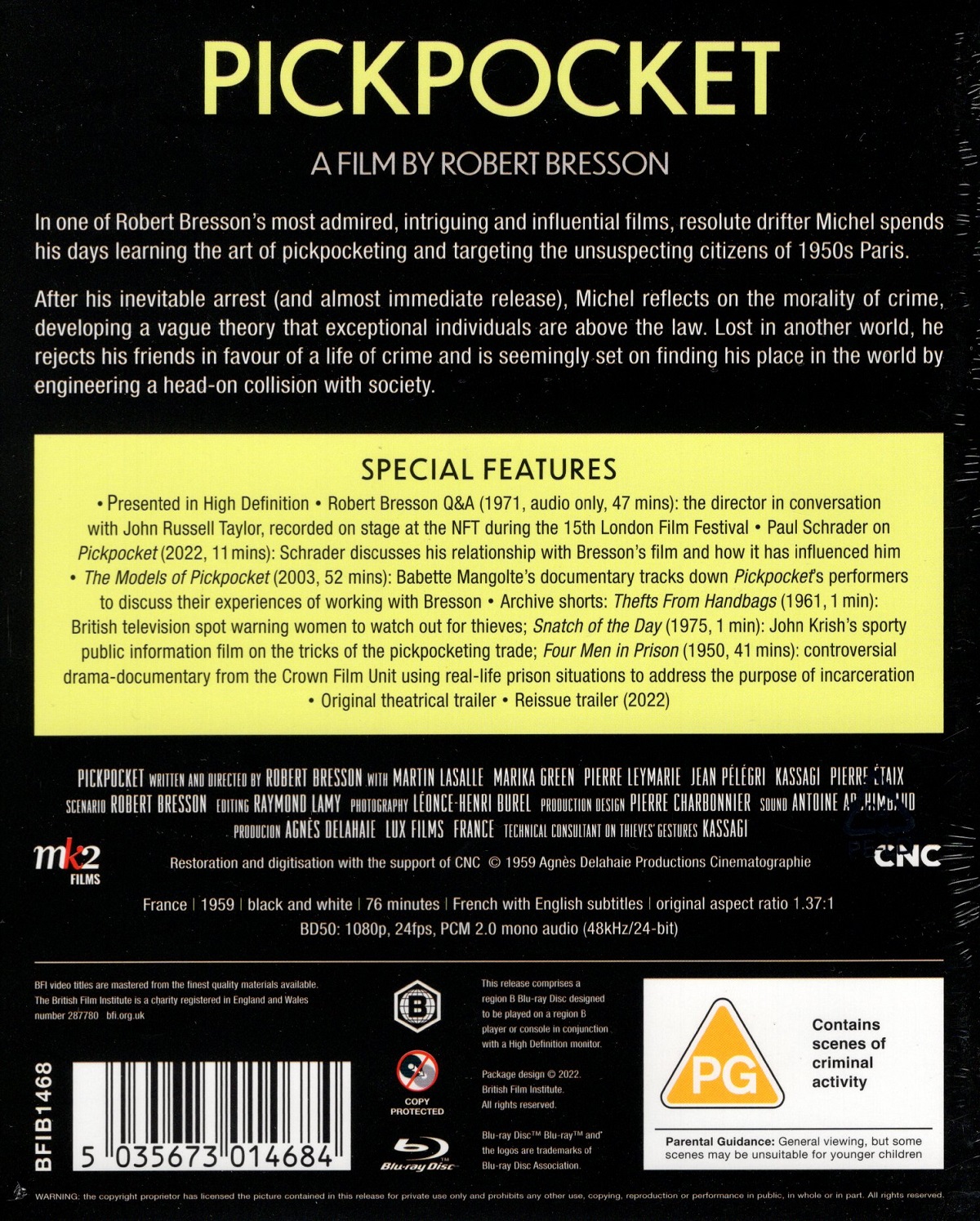 Pickpocket (ej svensk text) (Blu-ray) - 2