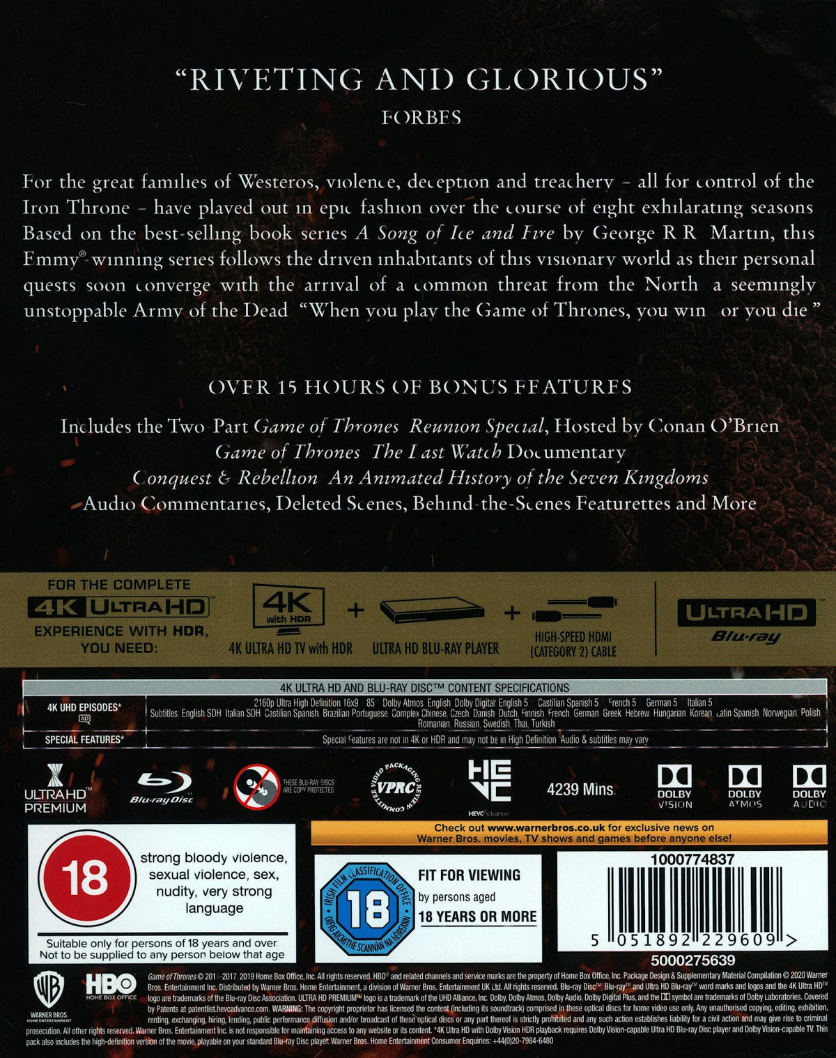 Game of Thrones - Säsong 1-8 (4K Ultra HD Blu-ray) - 2