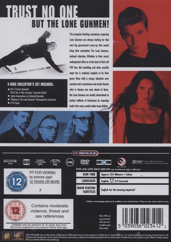 Lone Gunmen - The Complete Series (ej svensk text) - 2