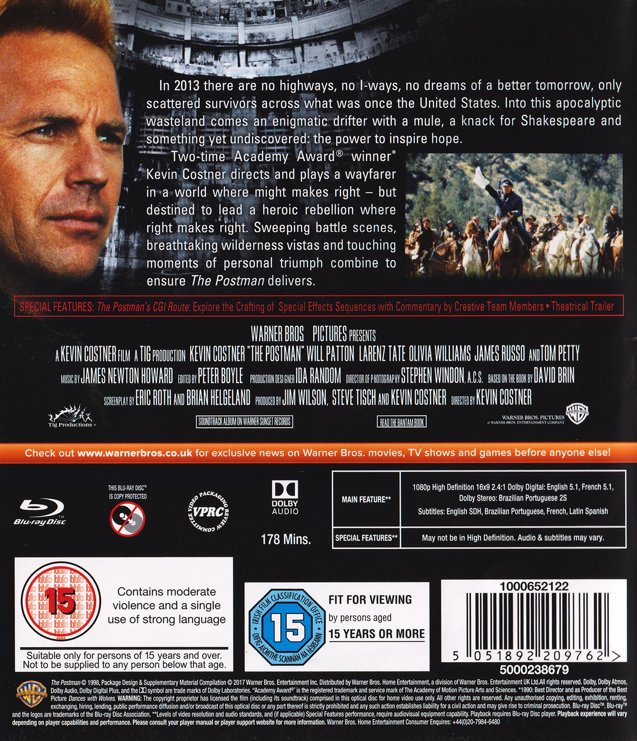 Postman (ej svensk text) (Blu-ray) - 2