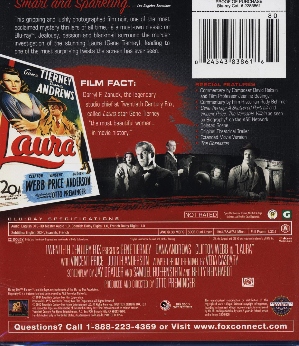 Laura (ej svensk text) (Blu-ray) - 2